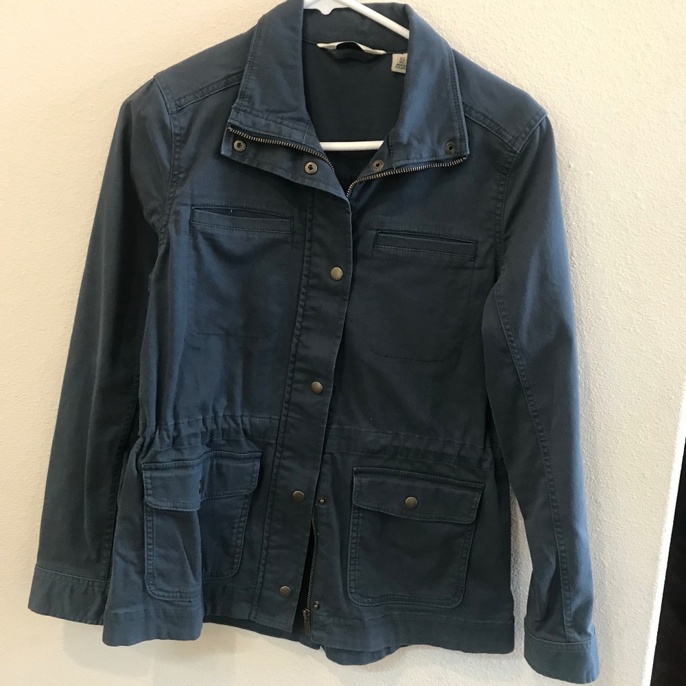 L.L. bean, blue utility  jacket, size XS